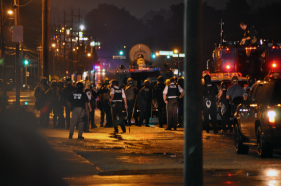 Photo: Ferguson police responding to unrest