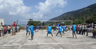 Photo of volleyball match