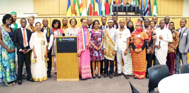 Group photo - Kanyako with fellows